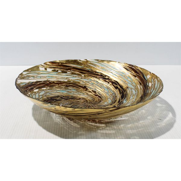 SPIRAL ART GLASS BOWL