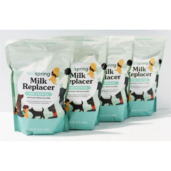 4 PKS TAILSPRING MILK REPLACER FOR PUPPIES, 454G PER PK