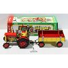 Image 1 : NEW VINTAGE ZETOR WIND UP TIN TRACTOR W/ TRAILER