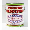 Image 1 : VINTAGE ROGERS' GOLDEN SYRUP TIN W/ LID 10LBS CAP.