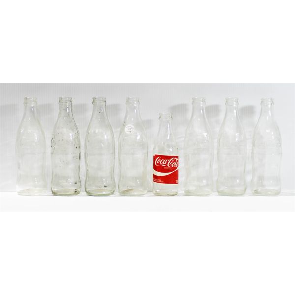 8 GLASS COCA COLA BOTTLES