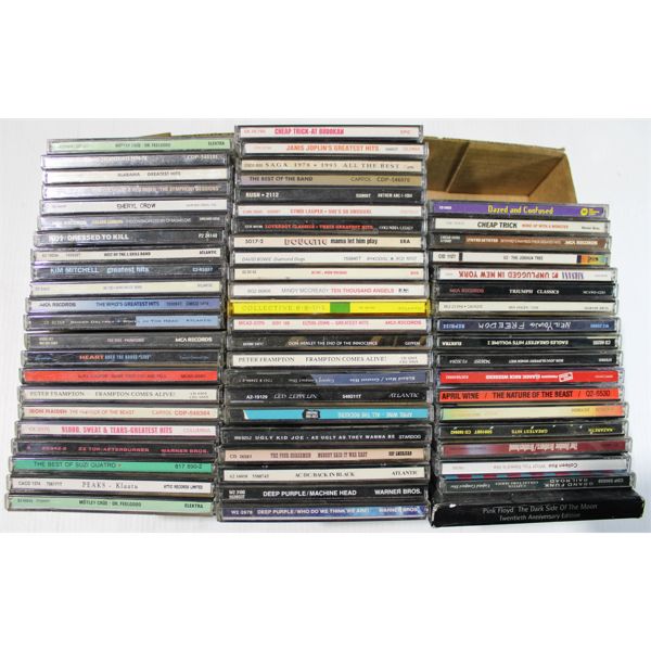 LARGE CLASSIC ROCK CD COLLECTION INCL AC DC, PINK FLOYD, TRIUMPH & MANY MORE