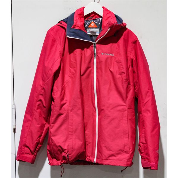 COLUMBIA OMNI-HEAT INTERCHANGE OUTDOOR SPORTS JACKET WOMEN SIZE L LIGHTLY USED