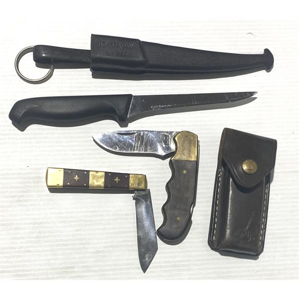 3 ASST. HUNTING / SURVIVAL KNIVES