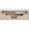 Image 2 : 5 RUSTIC STYLE WOODEN PLANTER BOXES