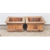 Image 1 : PAIR WOODEN PLANTER BOXES