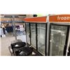 Image 2 : MASTER-BILT FUSION PLUS MBGRP74-HG BLACK 3 DOOR GLASS FRONT COMMERCIAL REACH IN COOLER