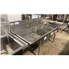 Image 1 : ATLANTA CULINARY EQUIPMENT 3 BAY STAINLESS STEEL COMMERCIAL WASH SINK ( APPROX. 84"W X 27"D X 35"H )