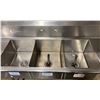 Image 3 : ATLANTA CULINARY EQUIPMENT 3 BAY STAINLESS STEEL COMMERCIAL WASH SINK ( APPROX. 84"W X 27"D X 35"H )