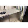 Image 1 : GRANITE TOP / STAINLESS STEEL 2 DOOR 34"W X 23"D X 34 1/2"H STORAGE COUNTER / EQUIPMENT STAND