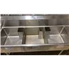 Image 3 : OMCAN S3C181811-18R 3 BAY STAINLESS STEEL 74 1/2"W X 24"D X 37"H COMMERCIAL WASH SINK