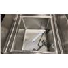 Image 2 : TARRISON TA-CDS118 SINGLE BAY STAINLESS STEEL 24"W X 27"D X 36"H COMMERCIAL WASH SINK