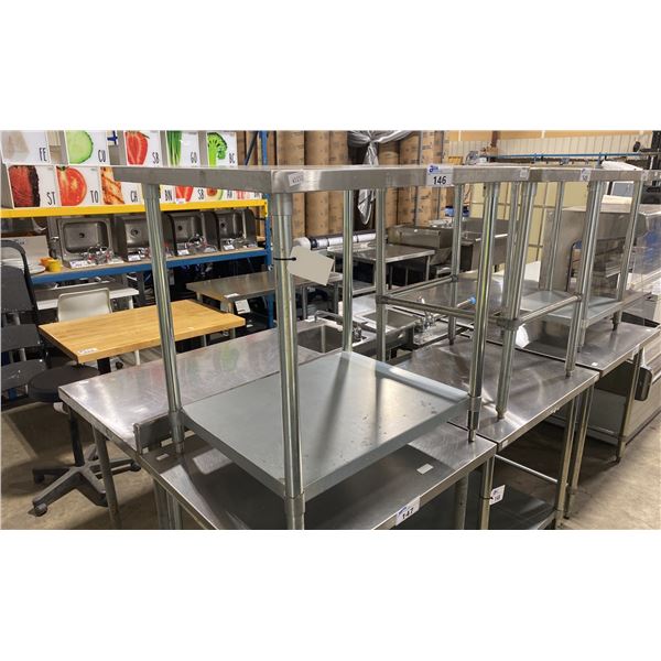 2 TIER STAINLESS STEEL 36"W X 30"D X 35"H COMMERCIAL PREPARATION TABLE