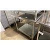 Image 2 : 2 TIER STAINLESS STEEL 36"W X 30"D X 35"H COMMERCIAL PREPARATION TABLE
