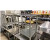 Image 2 : 2 TIER STAINLESS STEEL 30"W X 24"D X 35"H COMMERCIAL PREPARATION TABLE