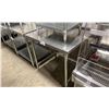 Image 2 : STAINLESS STEEL 36"W X 30"D X 35"H COMMERCIAL PREPARATION TABLE