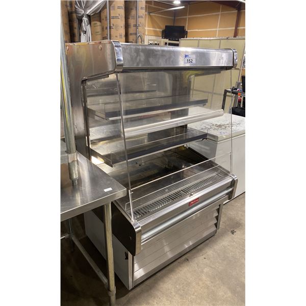 MCCRAY STAINLESS STEEL 3 TIER COMMERCIAL ROLL FRONT PRODUCE COOLER