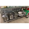Image 1 : 3 STAINLESS STEEL COMMERCIAL STOCK POTS WITH LIDS, ASSORTED STAINLESS STEEL MIXING BOWLS, DEEP FRY