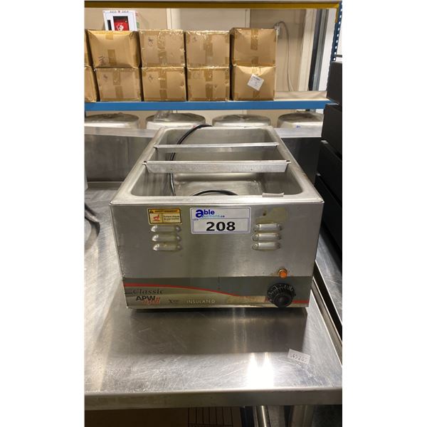 CLASSIC APW WYOTT E PERT SERIES STAINLESS STEEL FULL SIZE COUNTERTOP FOOD WARMER