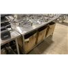 Image 2 : 2 TIER STAINLESS STEEL PREPARATION TABLE ( APPROX. 72"W X 30"D X 35"H ) ** CONTENTS NOT INCLUDED **