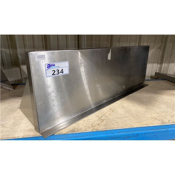 EFI WMS-12-36, 36 W X 12 D COMMERCIAL STAINLESS STEEL WALL SHELF WITH FLAT FRONT