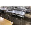 Image 2 : STAINLESS STEEL SINGLE BAY COMMERCIAL 60"W X 30"D X 35"H WASH SINK / TABLE WITH FAUCET