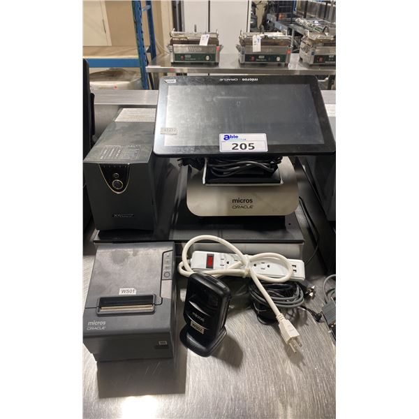 COMMERCIAL POS SYSTEM INCLUDING MICROS ORACLE DISPLAY SCREEN, POWERVAR ...