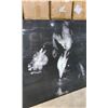Image 2 : 8'X 4' CANVAS ABSTRACT ' LADY BY WALL ' ART