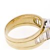 Image 8 : 18K Yellow Gold Oval Faceted Garnet Solitaire 1.18 ctw Baguette Step Diamond Rin