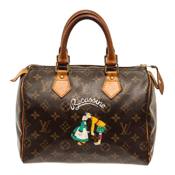 Louis Vuitton Brown Monogram Canvas Speedy 25cm Satchel Bag