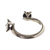 Image 3 : Louis Vuitton V Cuff Metal with Crystals Silver