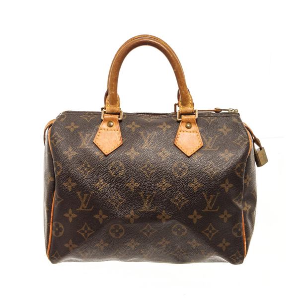 Louis Vuitton Brown Monogram Speedy 25 Handbag