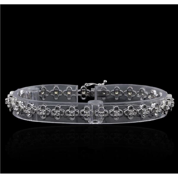 1.13 ctw Diamond Bracelet - 14KT White Gold