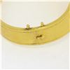 Image 5 : Antique Victorian Etruscan 18K Gold Natural Pearl w/ Enamel Open Bangle Bracelet