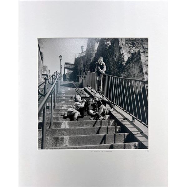 Steps of Montmartre Les Escaliers de Montmatre Kids Vintage Paris