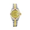 Image 2 : Rolex Quickset Ladies 2Tone 18K Gold Diamond Bezel Datejust Wristwatch With Role