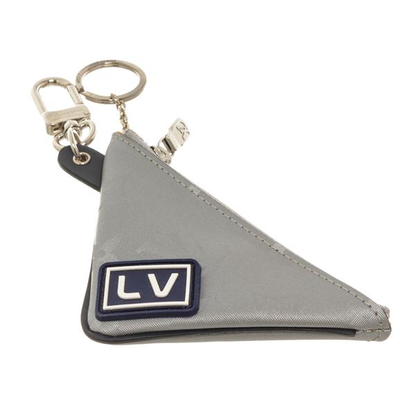 Louis Vuitton Gray Monogram Canvas Triangle Key Pouch