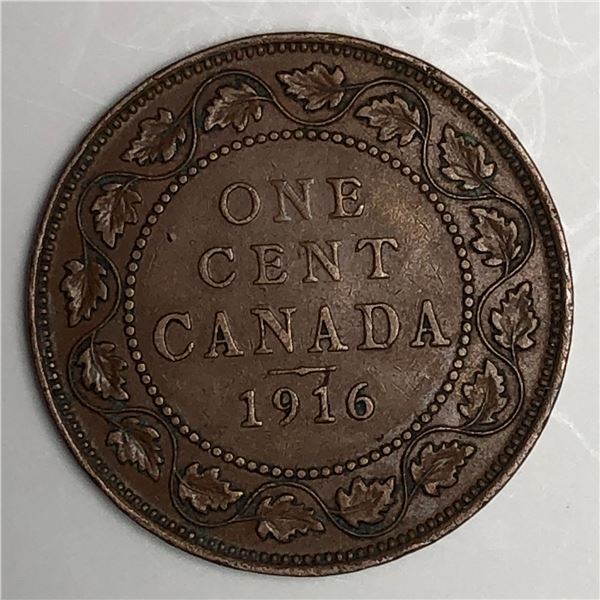 Canadian Large Cent 1916