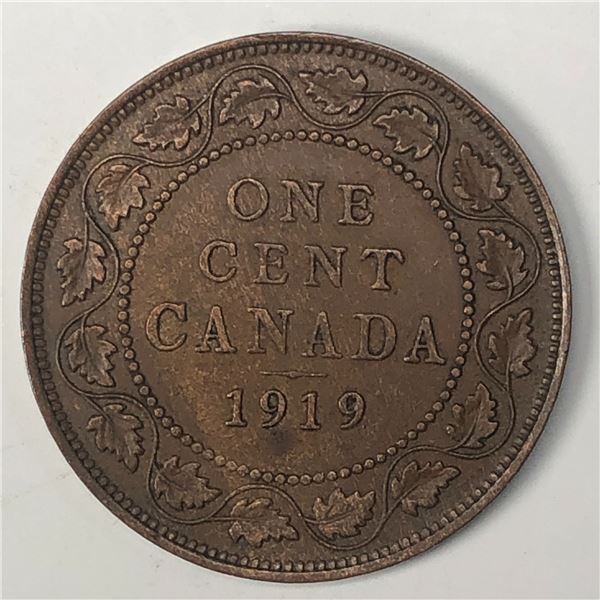 Canadian Large Cent 1919 EF++