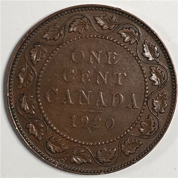 Canadian Large Cent 1920