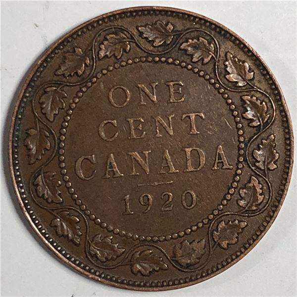 Canadian Large Cent 1920