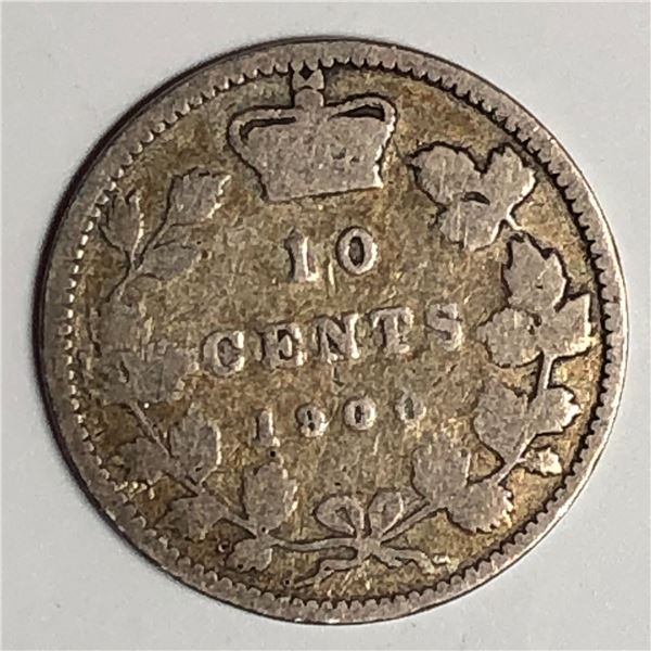 Canadian .10 Cent Dime 1900