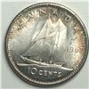 Image 1 : Canadian .10 Cent Dime 1962