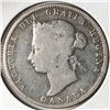 Image 2 : 1874 Queen Victoria 25 Cents