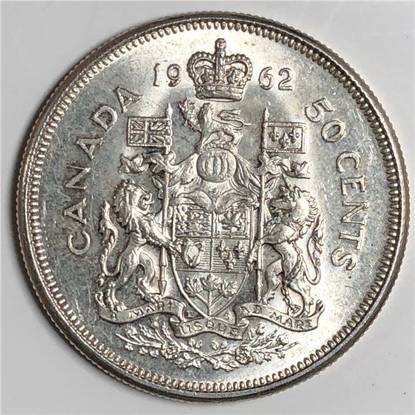 1962 Queen Elizabeth 50 Cents