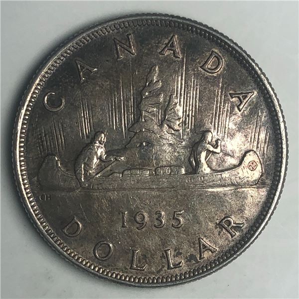 1935 King George V Canadian Silver Dollar