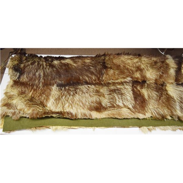 Wolf hide rug, 48