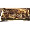 Image 2 : Wolf hide rug, 48" x 44", felt cloth backing