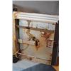 Image 2 : Salesman sample, "The I Opener Safe Co." tin safe, 19" t x 15 1/2" w x 13" d, on casters