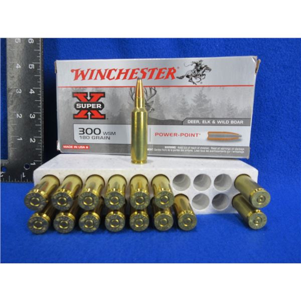 300 WSM 180gr PP SuperX Winchester Cartridges